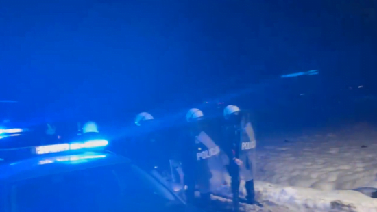 Поліція взялася розганяти польських перевізників, які перегородили дорогу до України