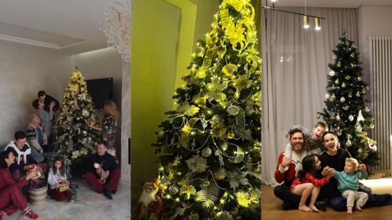 Новорічні ялинки зірок: у Гвоздьової – помпезна, а у Мірошниченка – стильна