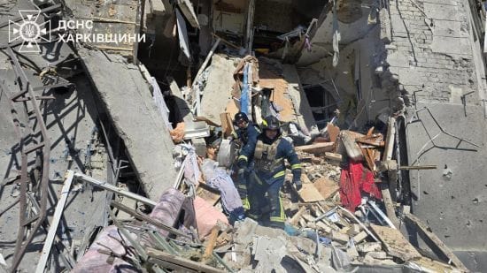 Момент "прильоту" КАБ по центру Харкова: з'явилося відео