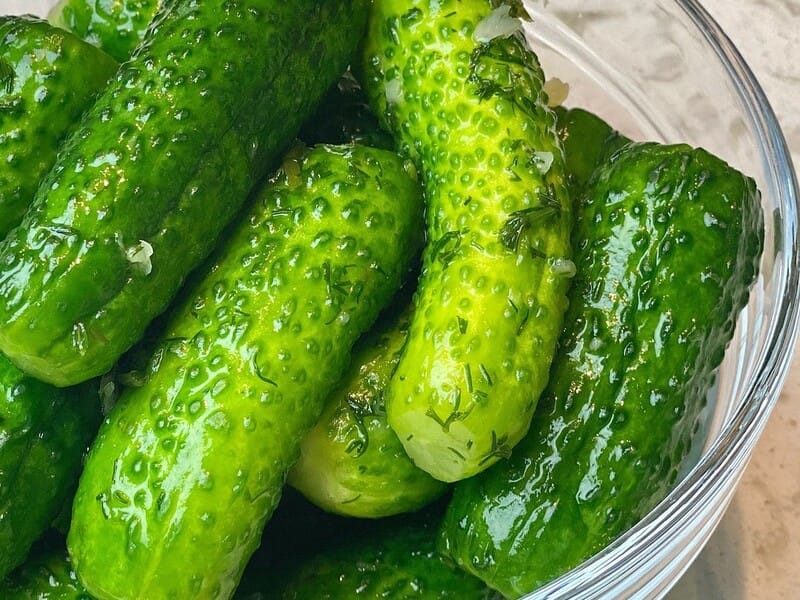 Хрумкі малосольні огірки. Рецепт від Глінської
