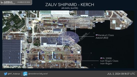 У Криму окупанти добудовують новий десантний корабель "Іван Рогов" – супутникові фото