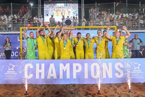 Збірна України з пляжного футболу виграла Євролігу-2024 в дивізіоні В