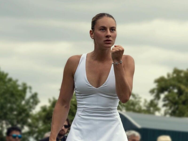 Американський бренд створив Марті Костюк для участі у Wimbledon вбрання за мотивами її весільної сукні. Фото