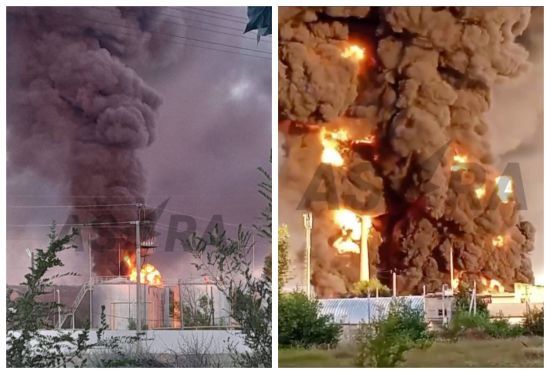 БПЛА атакували одразу 6 областей Росії: де вибухало і палало (відео)