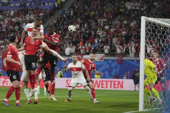 Туреччина з найшвидшим голом в історії плейоф ЧЄ обіграла Австрію в 1/8 фіналу Євро-2024 (відео)