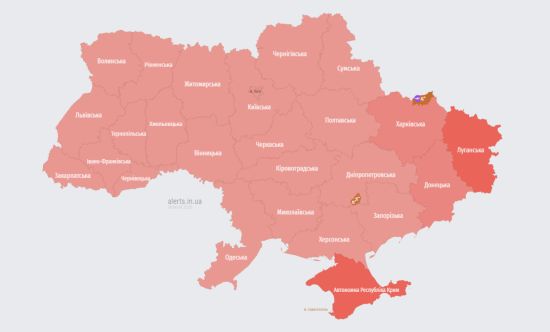 В Україні оголошена повномасштабна тривога: ракетна небезпека