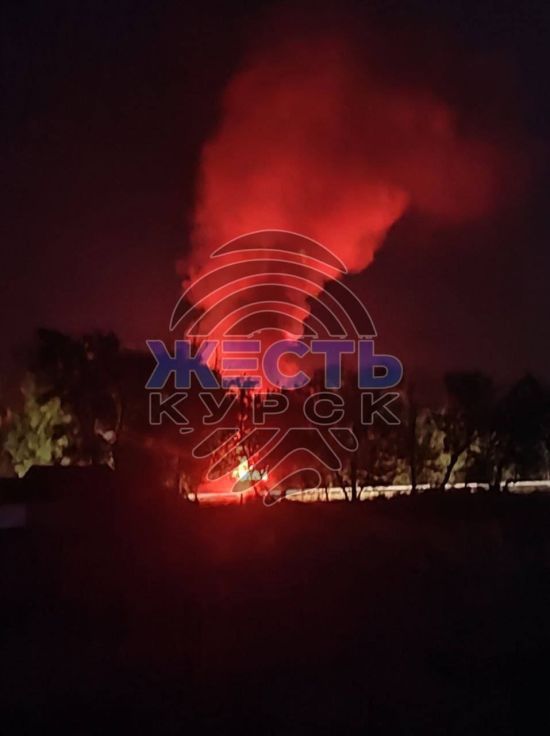 У Курській області Росії пролунали вибухи: палає нафтобаза