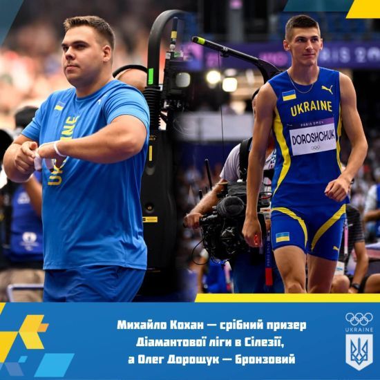 Українські легкоатлети здобули дві медалі на етапі Діамантової ліги у Польщі