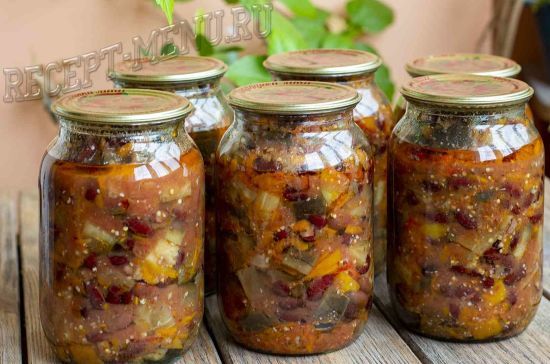 Баклажани з квасолею на зиму: простий та смачний рецепт закуски