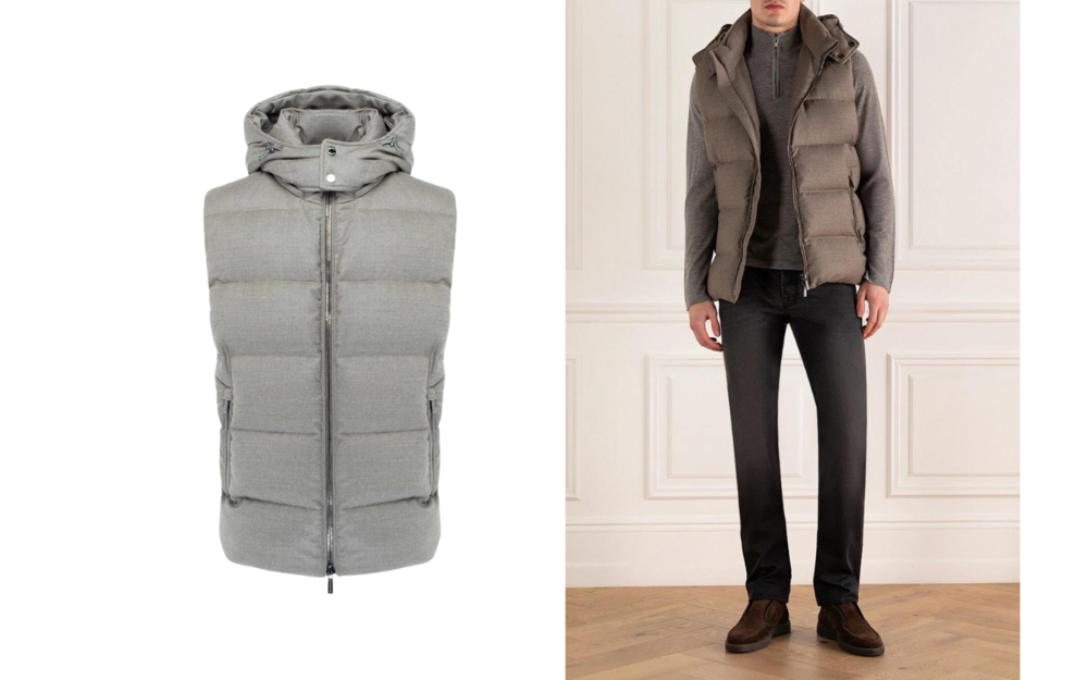 Мужской жилет Moorer: оригинальная вещь в осенних образах