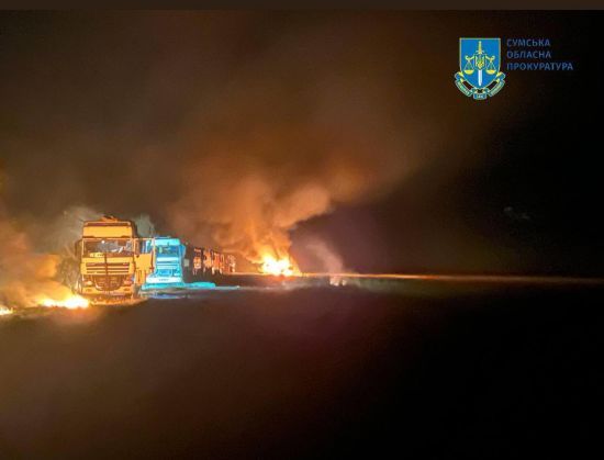 На Сумщині росармія вдарили по колоні зереновозів, є жертви