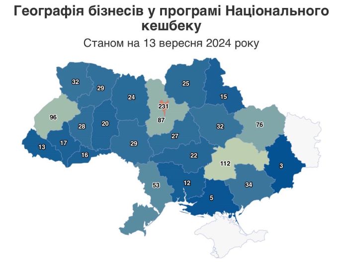В Україні розповіли, як в регіонах відреагували на старт "Національного кешбеку" В Україні розповіли, як в регіонах відреагували на старт "Національного кешбеку"