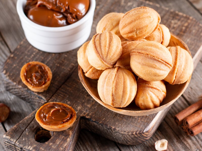 "Десерт, який нагадує про затишок сімейних вечорів". Горішки зі згущеним молоком за рецептом від Tayanna "Десерт, який нагадує про затишок сімейних вечорів". Горішки зі згущеним молоком за рецептом від Tayanna