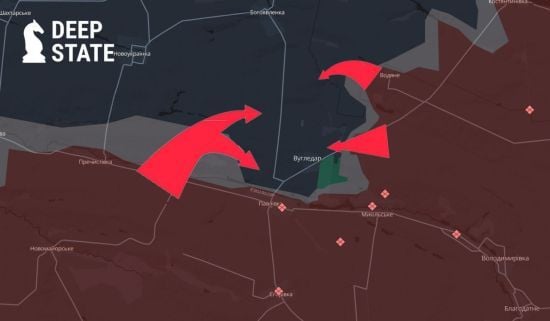 Окупанти намагаються оточити Вугледар — DeepState (карта)