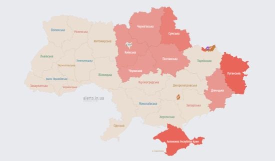 На Київщині та у низці областей повітряна тривога: де небезпечно