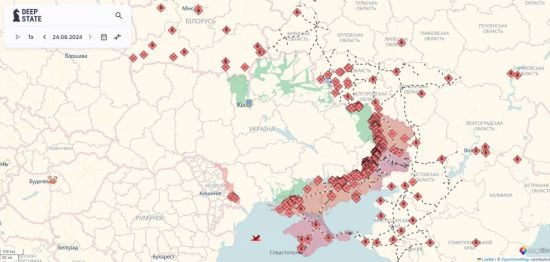 Де на фронті є успіхи ЗСУ та просування ворога: оновлена мапа DeepState