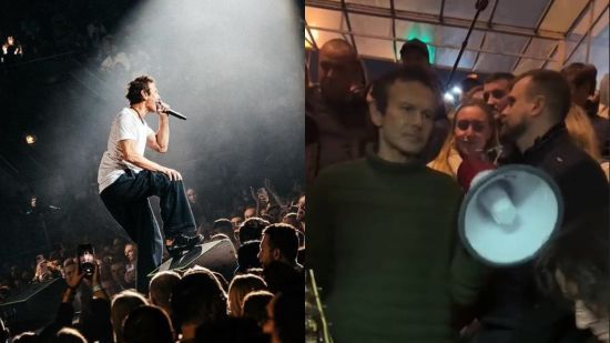 Концерт "Океану Ельзи" перервала повітряна тривога: Вакарчук продовжив виступ у метро