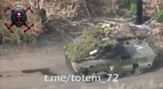 Рідкісні кадри: ЗСУ показали дуель українського та російського екіпажів БМП (відео)