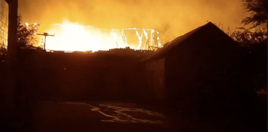 У тимчасово окупованому Скадовську спалахнула пожежа