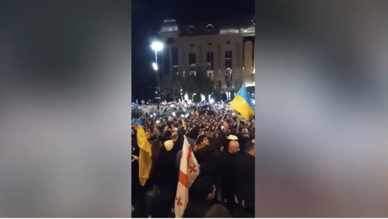 Протести у Тбілісі: президентка Грузії заявила про тотальну фальсифікацію (відео)