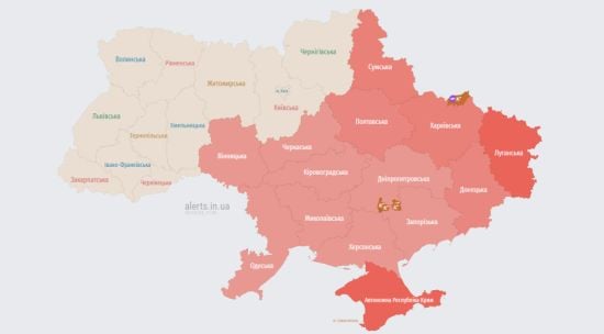 У низці областей оголошена повітряна тривога: де небезпечно