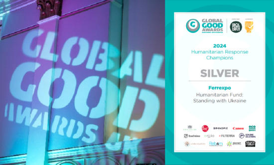 Гуманітарний фонд Ferrexpo відзначили на Global Good Awards 2024 Гуманітарний фонд Ferrexpo відзначили на Global Good Awards 2024