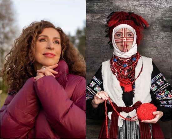 Надія Матвєєва в оригінальній вишиванці та намисті перевтілилася у ляльку-мотанку