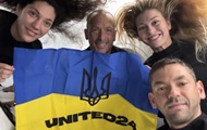 Український прапор розгорнули у космосі Український прапор розгорнули у космосі