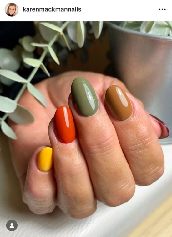 Осінній манікюр: добірка трендових кольорів і дизайнів