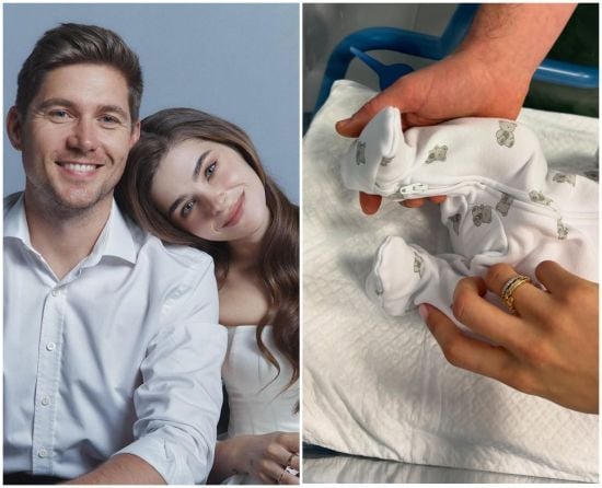 Дружина Остапчука після пологів вийшла на зв'язок і розповіла про самопочуття: "Я б повторила"