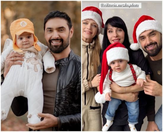Віталій Козловський замилував фото сина-копії у костюмі Санта Клауса