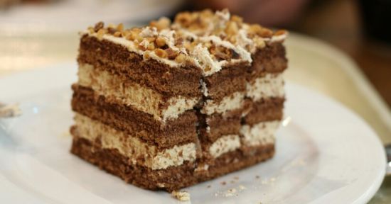 Торт "Адам" з ванільним кремом і глазур'ю: духовка не потрібна