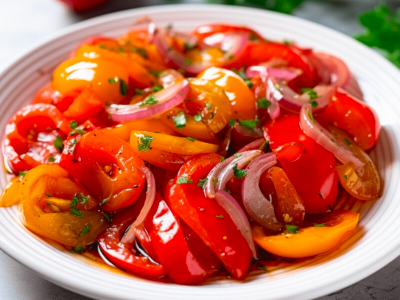 "Чудовий салат на зиму, найсмачніший з усіх" – помідори, консервовані половинками "Пальчики оближеш"