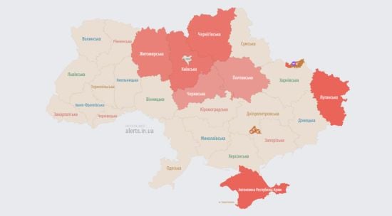 У низці областей повітряна тривога: ворожі БпЛА атакують