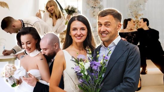 Зіркові весілля 2024: друге заміжжя Гросу з росіянином та незвичайна церемонія Войтенка в чорному