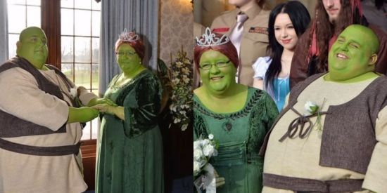 Культове весілля пари у стилі "Шрека" з казковими гостями стало вірусним у Мережі – фото