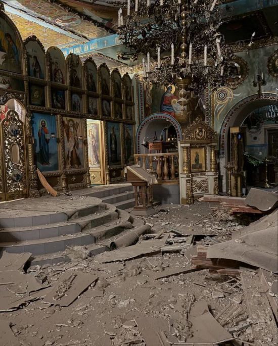 Ворожий удар по Запоріжжю знищив храм УПЦ МП (фото)
