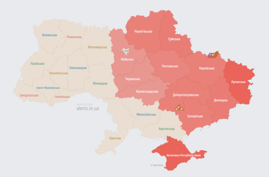 В Україні масштабна повітряна тривога: які області під загрозою