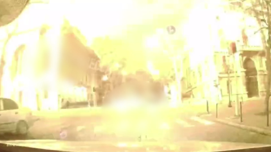 Момент ракетного удару по центру Одесі потрапив на відео