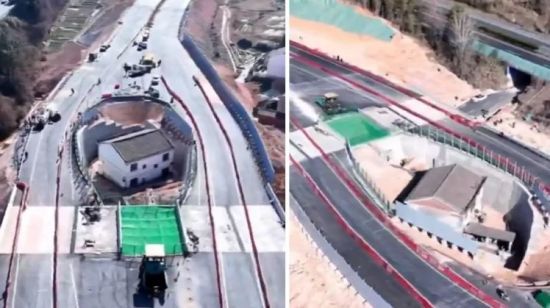 Жадібний домовласник, який відмовився від переїзду, тепер живе посеред автомагістралі – фото