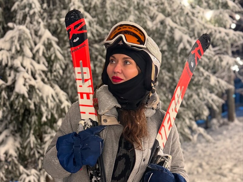 "Це шок". Саліванчук показала, що побачила після того, як упала обличчям у сніг у Буковелі