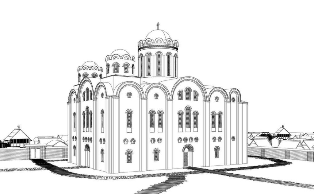 У Вишгороді презентували 3D модель храму свв. Бориса і Гліба та оновлену мозаїку нижнього ярусу дзвіниці У Вишгороді презентували 3D модель храму свв. Бориса і Гліба та оновлену мозаїку нижнього ярусу дзвіниці