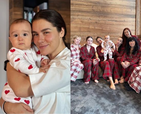 Іванна Онуфрійчук показала велику родину в однакових образах і як за кордоном святкувала Новий рік