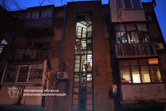 Окупанти завдали удару по об'єкту інфраструктури у Запоріжжі