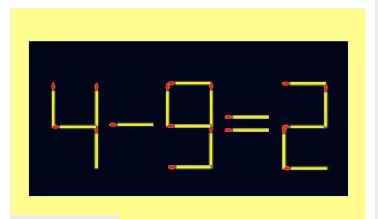 Виправте помилку: куди потрібно переставити 1 сірник, щоб рівність стала вірною