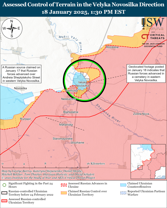 Росіяни можуть окупувати важливий населений пункт на заході Донеччини: карта ISW