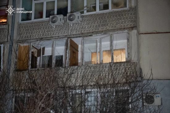В Сумах внаслідок влучання БпЛА є руйнування та постраждалі (фото)