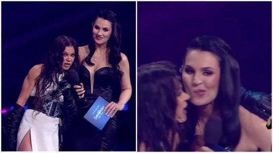 Маша Єфросиніна на нацвідборі оконфузилась через невдалий поцілунок з Русланою на сцені