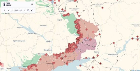 Ворог просунувся на Донеччині: оновлена карта DeepState