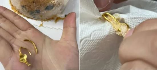 Освідчення не вдалося: голодна дівчина зламала зубами заручальну золоту каблучку – фото